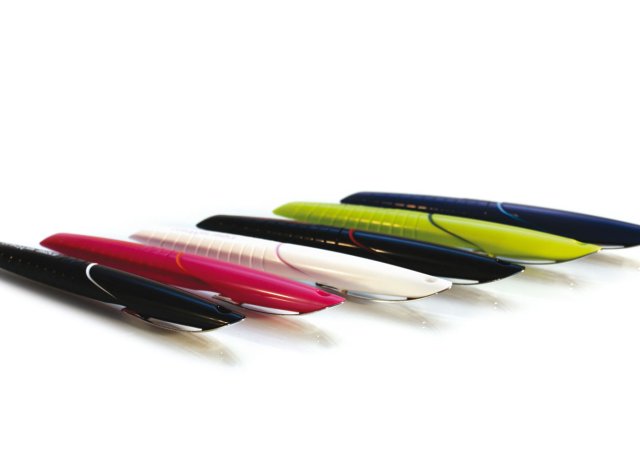 Fountain pen with ergonomic grip zone and innovative ink flow system.||